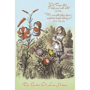   of Live Flowers   Poster by John Tenniel (12x18)