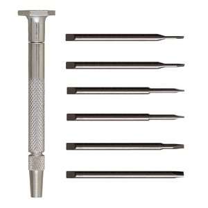  Slotted Driver Set, 7Pc Steel in Pouch
