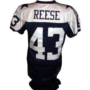  Izell Reese #43 Cowboys Game Issued Navy Jersey(Size 48 
