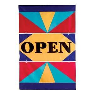  Applique Open & Sale Flag Patio, Lawn & Garden