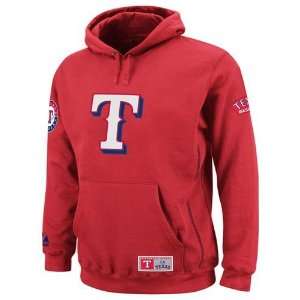  Texas Rangers Be Proud Hooded Fleece Sweatshirt (Red 