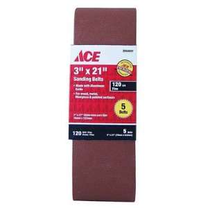  Discount 3 X 21 Sanding Belts, Fine 120 Grit , Package 