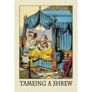  Black poster printed on 20 x 30 stock. Tameing A Shrew