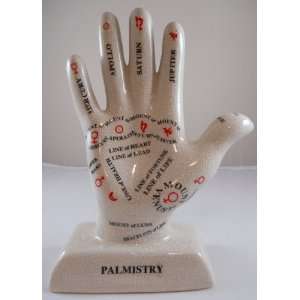  Large Ceramic Palmistry Hand