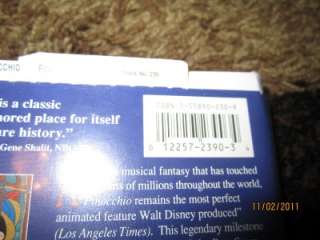   Disneys Masterpiece Pinocchio VHS 1993 Animated Ben Sharpsteen 1993