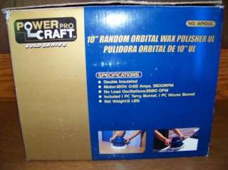 POWER CRAFT PRO 10 random orbital wax polisher GUC ~~~  
