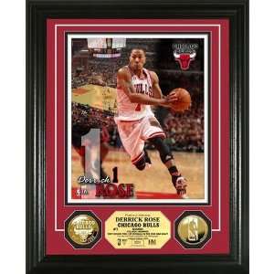  Chicago Bulls Derrick Rose 24KT Gold Coin Photo Mint 