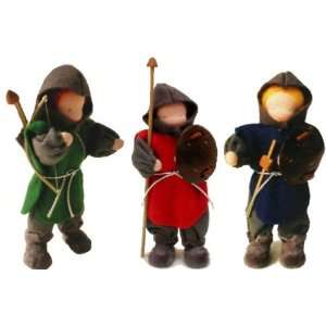  Evi Dolls Knights Flexible Dollhouse Dolls   Set of 3 