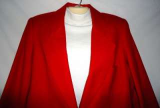 Womens Hasting & Smith Red 100% Wool Blazer Size 12  