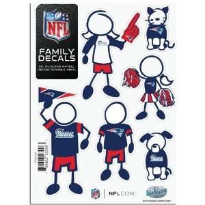  BSS   New England Patriots NFL Family Car Decal Set (Small 