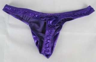 sexy mens underwear thong G string size (27 33) purple #338  