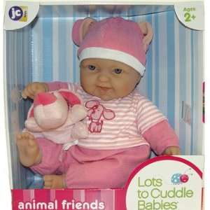  Lots To Cuddle Soft Doll in Pink with Dog Toys & Games