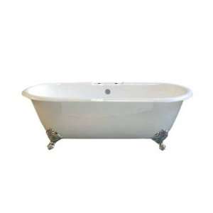 Sign of the Crab P0765C Cloud 5 1/2 Cast Iron Dual Tub on Chrome Legs