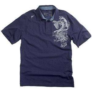  Fox Racing Dragon Ink Polo   Medium/Navy Automotive