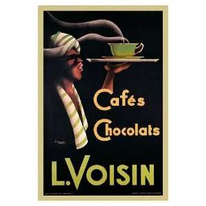 Voisin Cafes & Chocolats, 1935   Poster by Noel Saunier (13x19 