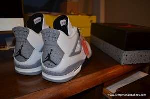 Air Jordan IV 4 Retro White Black Cement 8.5 2012 3 iii 11 XI concord 