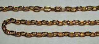 25 Feet 4x8mm GOLD PLATED Flat CABLE Chain ~BULK LOT  