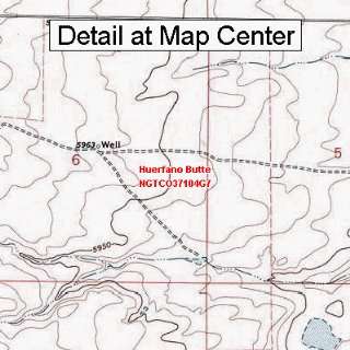   Map   Huerfano Butte, Colorado (Folded/Waterproof)