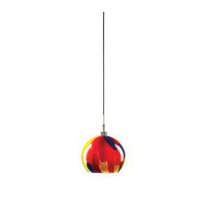 By Alico Lighting Sfera Collection Chrome Finish Single Lamp Pendant 