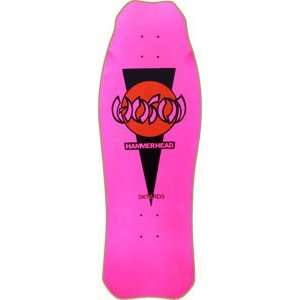  Hosoi Hammerhead Og Skateboard Deck   10.37x30 Neon Pink 