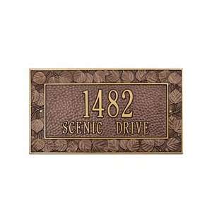  American Made Personalized Aspen Address Plaque In Cast 