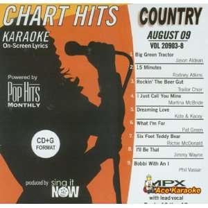  Pop Hits Monthly Country   August 2009 Karaoke CDG 