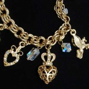 Kirks Folly Charm Bracelet Converts to Necklace Combination 2 in 1 