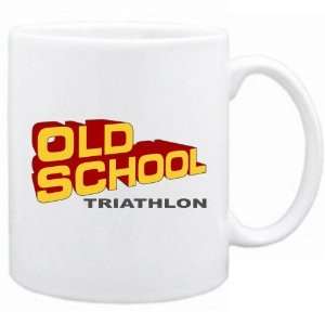  New  Old School Triathlon  Mug Sports