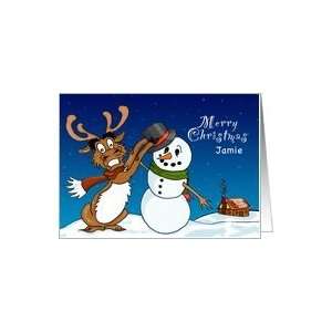  Jamie   Christmas Deer Greeting Card Card Health 