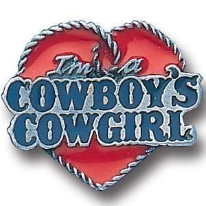  Pewter 3 D Collector Pin   Cowboys Cowgirl Jewelry