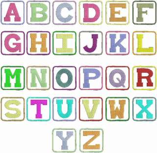 NEW Baby Blocks Fonts Machine Embroidery Designs CD 4x4  
