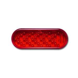 Pacific Dualies 60102 6 Inch Red LED Oval Sequential Turn Signal with 