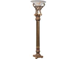 Gold Corinthian Column Floor Lamp  