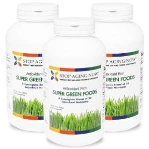SUPER GREEN FOODS® Powder Mix. (3 Pack) Contains 30 Nutrient Dense 
