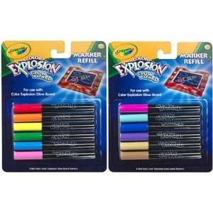  Crayola Color Explosion Glow Board Markers Toys & Games