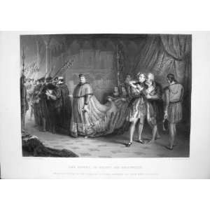  1873 Art Journal Quarrel Wolsey Buckingham Men Robes