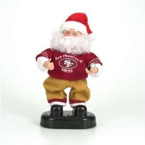  San Francisco 49ers 12 Rock and Roll Santa Plush Bear 