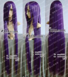 Wholesale Dark Purple Cosplay Party Wigs 100cm+wig cap  
