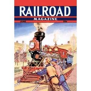  Railroad Magazine Working on the Railroad, 1943   12x18 