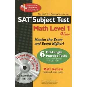  Test Math Level 1 w/ CD ROM (SAT PSAT ACT (College Admission) Prep 