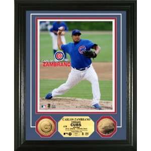   Chicago Cubs Carlos Zambrano Gold Coin Photo Mint