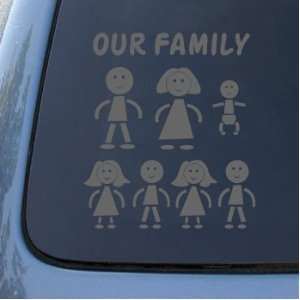 STICK FAMILY   Figures   Vinyl Car Decal Sticker #1648  Vinyl Color 