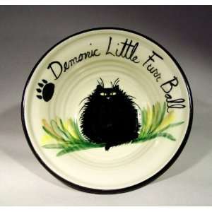   Ball Ceramic Cat Bowl or Plate by Moonfire Pottery