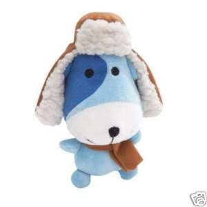  Grriggles Yukon Yelper 8 Plush Squeaker Dog Toy BLUE 
