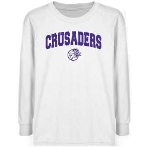 Holy Cross Crusaders Youth White Logo Arch T shirt   