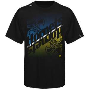  New Orleans Hornets Crossfade T shirt   Black Sports 