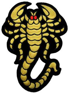 GIANT SCORPION KING BIKER EMBOIDERED PATCH #02  