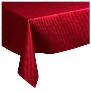  Waterford Table Crosshaven 90 Inch Round Table Cloth, Red 
