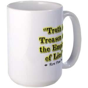  Truth Is Treason 2 Political Large Mug by  