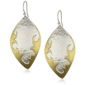   Heather Benjamin Of the Sea by HB Leaf Shape Gold Earrings Jewelry